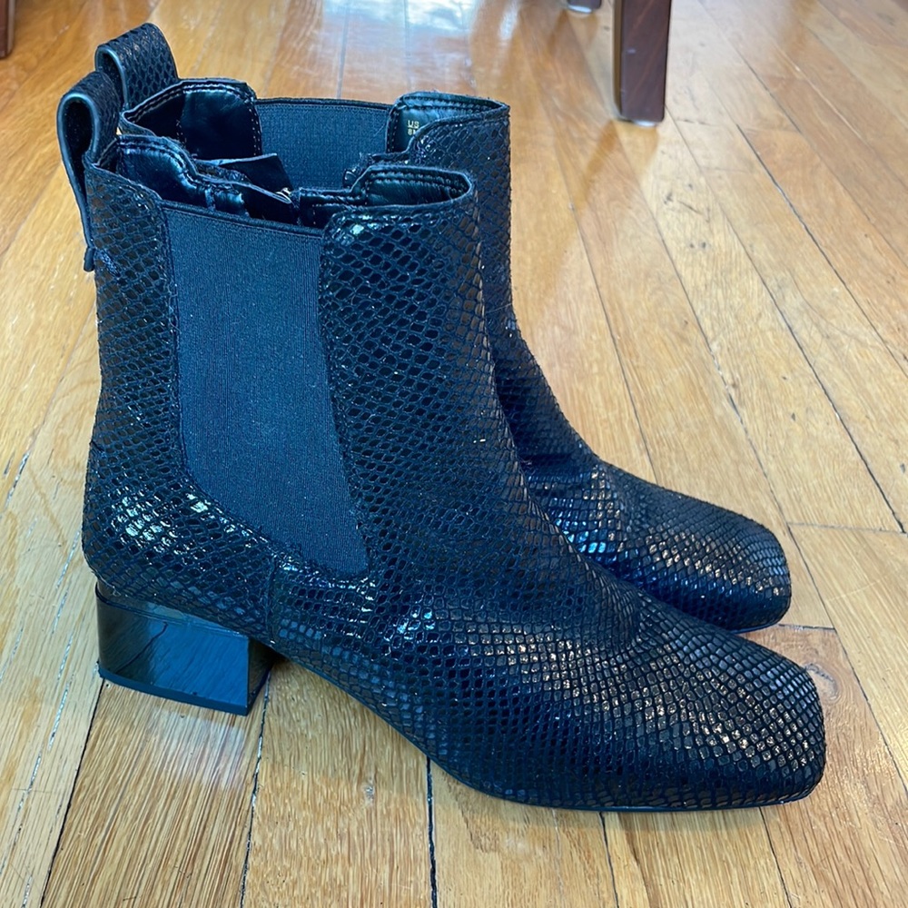 Franco Sarto Black Booties size 8